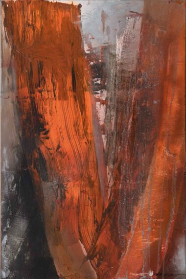 AUFSTREBEN - 2024, Öl auf Leinwand, 120 x 80 cm Moser Maria