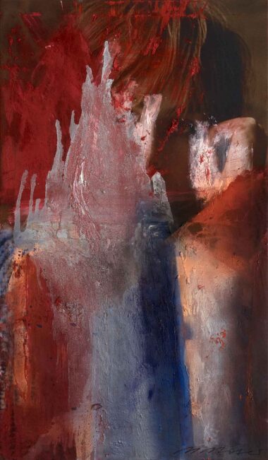 GESTALTEN - 2024, Öl auf Leinwand, 120 x 70 cm Moser Maria