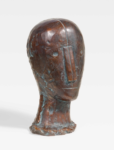 KOPF - 1953/54, Bronze, Exemplar E.A. O-1, 35 x 18,5 x 20,5 cm, WVZ 191-2 Wotruba Fritz