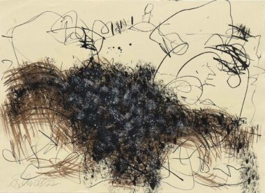 LANDSCHAFT - 2022, Tusche auf Papier, 21 x 29 cm Schnell Andrea