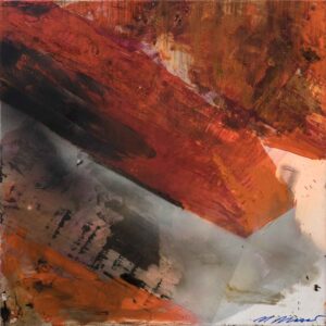 MATERIE - 2018, Öl auf Leinwand, 100 x 100 cm Moser Maria