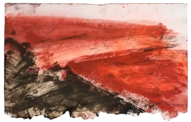 MATERIE - 2024, Öl auf Bütten, 41 x 58,8 cm Moser Maria
