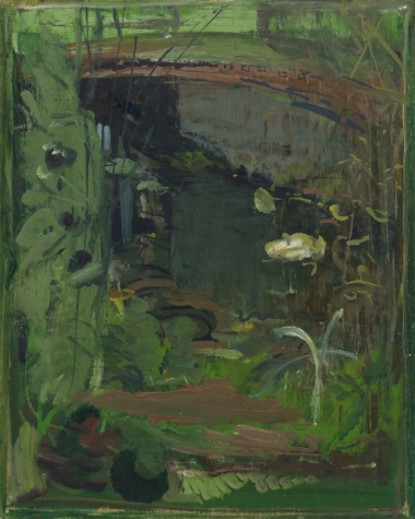 WITSCHTEICH - 1995, Öl auf Holz, 70 x 55 cm Gradischnig Ernst