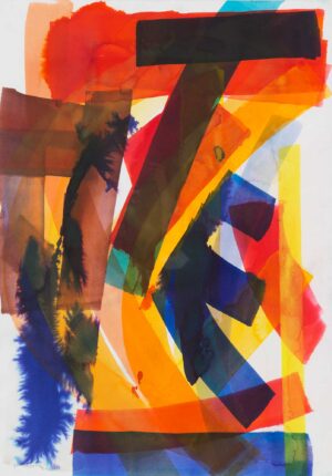 OHNE TITEL - 1994, Aquarell auf Papier, 100 x 70 cm, WVZ A0598 Mairwöger Gottfried