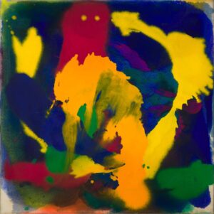 OHNE TITEL, Öl auf Leinen, 100 x 100 cm, WVZ A0184 Mairwöger Gottfried