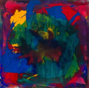 OHNE TITEL, Öl auf Leinen, 100 x 100 cm, WVZ A0220 Mairwöger Gottfried