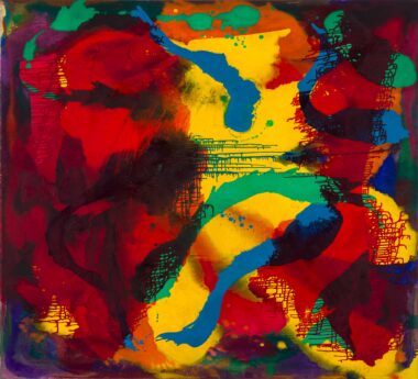 OHNE TITEL, Öl auf Leinen, 159 x 150 cm, WVZ A0676 Mairwöger Gottfried