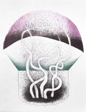 ACHSELHÖHLE - 2024, Lithographie, Auflage 17+3, 38 x 28 cm Gruber Erich