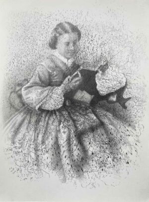 EVE´S BOOK - 2022, Bleistift auf Papier, 52 x 38 cm, EG22011 Gruber Erich