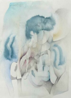 FREILUFTAUFNAHME - 2025, Bleistift, Farbstift, Tusche auf Papier, 52 x 38 cm, EG25012 Gruber Erich