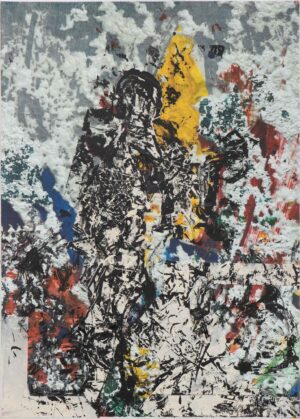 I.M. UKRAINE - 2023, Mischtechnik auf Leinwand, 70 x 50 cm, L2655, Foto © Ferdinand Neumüller Oman Valentin