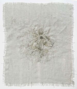 KLEINER HASE - 2013, Faden auf Leinen, 50 x 41 cm, EG 13003 Gruber Erich