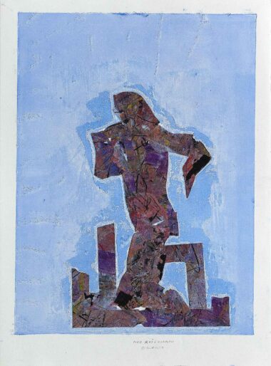 MED RUŠEVINAMAI - 2024, Mischtechnik auf Papier, 76 x 57 cm Oman Valentin