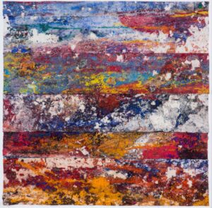 NEBO IN ZEMLIJA (HIMMEL UND ERDE) - 2020, Mischtechnik auf Leinwand, 50 x 50 cm, L2278, Foto © Ferdinand Neumüller Oman Valentin