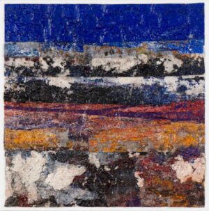 NEBO IN ZEMLIJA (HIMMEL UND ERDE) - 2021, Mischtechnik auf Leinwand, 50 x 50 cm, L2410, Foto © Ferdinand Neumüller Oman Valentin
