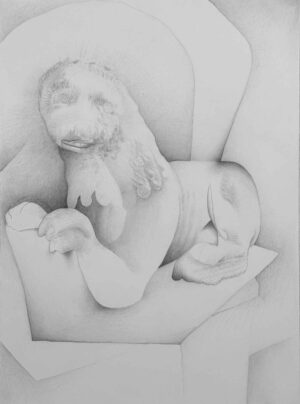 ZEITFREUND - 2025, Bleistift auf Papier, 52 x 38 cm, EG25009 Gruber Erich