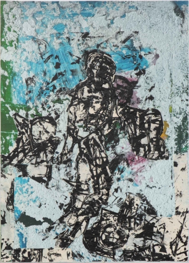 I.M. UKRAINE - 2023, Mischtechnik auf Leinwand, 70 x 50 cm, L2656 Oman Valentin