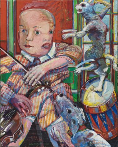 MOZART ALS KIND - 2006, Öl auf Leinwand, 81 x 65 cm Stangl Heinz