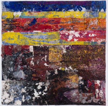 NEBO IN ZEMLIJA (HIMMEL UND ERDE) - 2020, Mischtechnik auf Leinwand, 50 x 50 cm, L2277 Oman Valentin