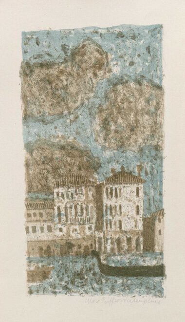 VENEZIANISCHE IMPRESSIONEN - 1961, Farblithographie, ca. 46,5 x 24 cm (61 x 35,5 cm), D 60 Peiffer Watenphul Max