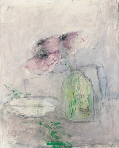 ANÉMONES - um 2020, MT auf Papier, 26,7 x 21,2cm Bottet Nicole