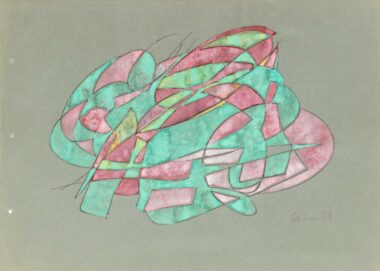 OHNE TITEL - 1953, Tusche, Aquarell auf Papier, 24,8 x 34,8 cm Bauer Victor