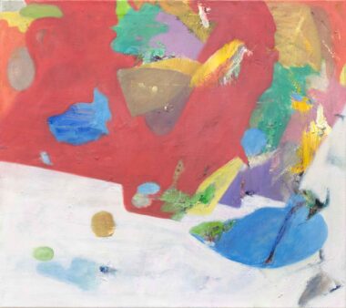 OHNE TITEL, Öl auf Leinwand, 80 x 90 cm Taupe Julian