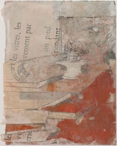 PENDANT, Mischtechnik, Collage, Aquarell, Graphit auf Bütten, 15 x 11,9 cm Bottet Nicole