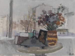 STILLLEBEN (Interieur, Wien) - um 2005, Öl auf Leinwand, 75 x 100 cm, WVZ 472 Hradil Rudolf