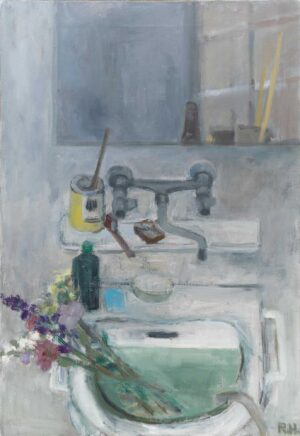 WASCHTISCH - 1992, Öl auf Leinwand, 109 x 75 cm, WVZ 0038, Salzburg Museum (Erbschaft 2023) © Fotograf Hannes Auer Hradil Rudolf