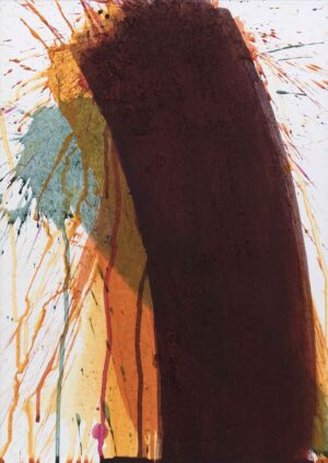 ARNULF RAINER, OHNE TITEL - 2015I16, Acryl auf Papier auf Holz kaschiert, 59,3 x 41,8 cm Rainer Arnulf