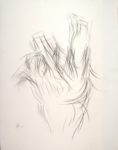 EISENTOPF I - 2014, Bleistift auf Papier, 120,2 x 93,7 cm Hollegha Wolfgang