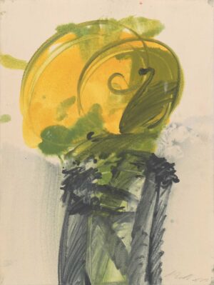 JOSEF MIKL, BLUMEN IM GLAS - 1972, Öl auf Bütten, 64,6 x 48,4 cm Mikl Josef