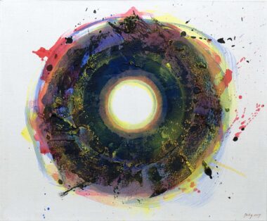 NURSO RUNDLOCH - 2017, Acryl auf Leinwand, 95 x 115 cm Prelog Drago