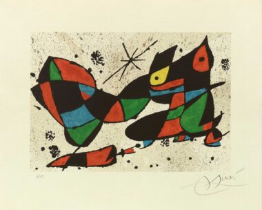 OBRA GRAFIKA - 1978, Farblithographie, Exemplar H.C., 29,7 x 42,7 cm (44,9 x 55,8 cm), M 1161 Miró Joan