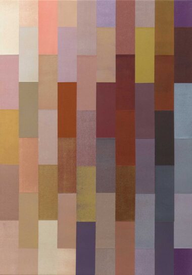 OHNE TITEL - 2024, Linolschnitt auf Papier, Collage auf Holz, 100 x 70 cm Omomi Yoko