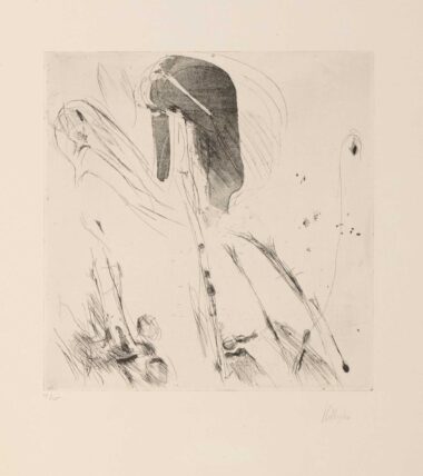 OHNE TITEL, Radierung, 30 x 28,8 cm (50,2 x 39,8 cm) Hollegha Wolfgang