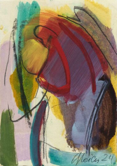 OHNE TITEL - 2024, Mischtechnik auf Papier, ca. 30 x 21 cm Gleich Joanna