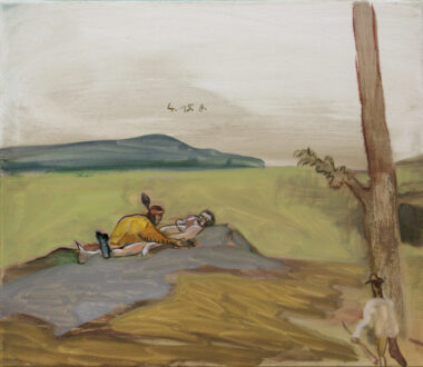 LIEBESPAAR - 2015, Öl auf Leinwand, 55 x 64 cm Anzinger Siegfried