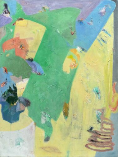 OHNE TITEL - 2020, Öl auf Leinwand, 100 x 75 cm Taupe Julian