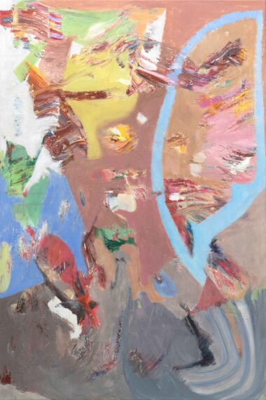 OHNE TITEL - 2024/2025, Öl auf Leinwand, 120 x 80 cm Taupe Julian