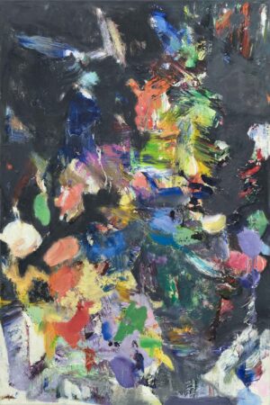 OHNE TITEL - 2024, Öl auf Leinwand, 120 x 80 cm (2) Taupe Johann Julian