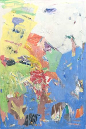 OHNE TITEL - 2024, Öl auf Leinwand, 120 x 80 cm Taupe Johann Julian