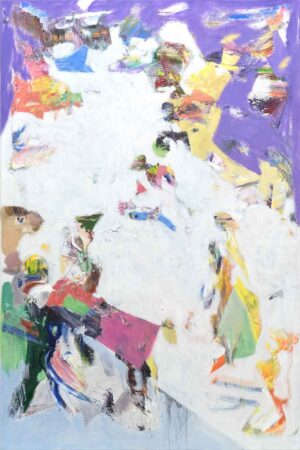 OHNE TITEL - 2025, Öl auf Leinwand, 150 x 100 cm Taupe Johann Julian