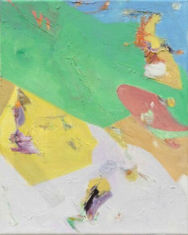 OHNE TITEL - 2025, Öl auf Leinwand, 50 x 40 cm Taupe Julian