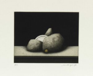 FRIEDRICH MECKSEPER, DREI STEINE - 1975, Radierung, Ex.: VII/L, 17,5 x 22 cm (31,8 x 45,1 cm) Meckseper Friedrich