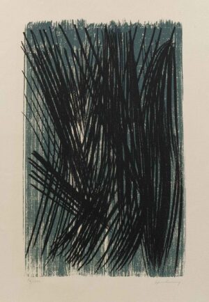 HANS HARTUNG, L 36 - 1957, Farblithographie, Ex.: 59/100, ca. 49 x 32 cm (65,5 x 50,5 cm) Hartung Hans