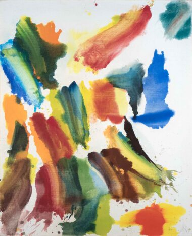 OHNE TITEL - 2017, Öl auf Leinwand, 160 x 130 cm Hollegha Wolfgang