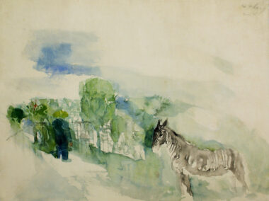 PARIS, JARDIN DE PLANTES - um 1936, Aquarell auf Papier, 50 x 65 cm Thöny Wilhelm