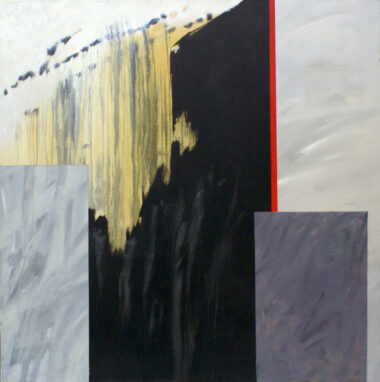 SPUREN - 1993, Öl auf Leinwand, 120 x 120 cm Stejskal Herbert